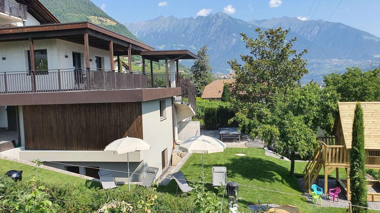 Ferienwohnung Haus Sonnegg Marling Exterior foto