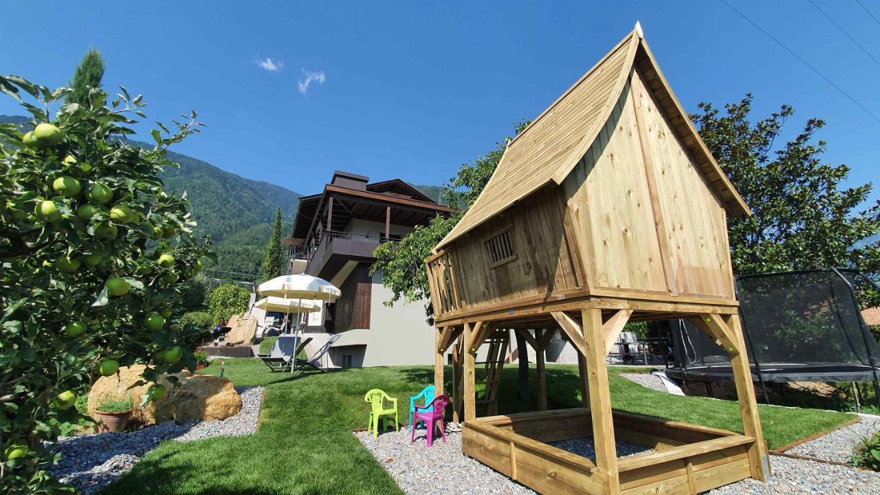 Ferienwohnung Haus Sonnegg Marling Exterior foto