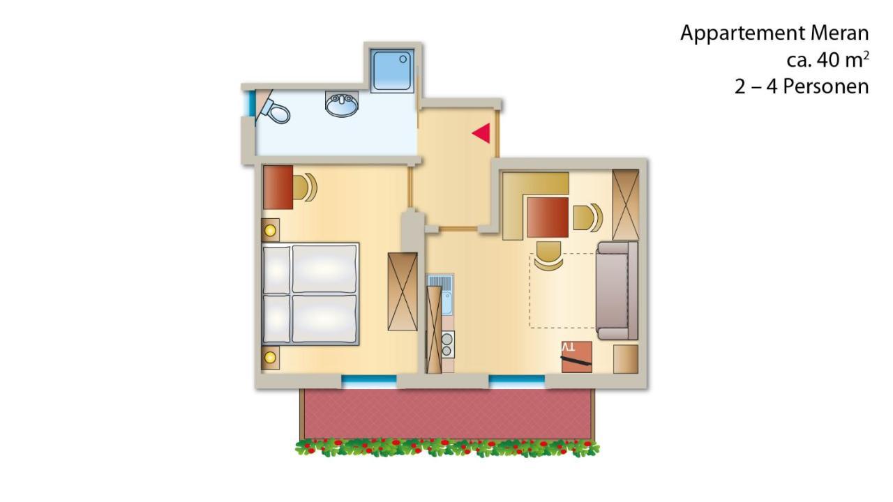 Ferienwohnung Haus Sonnegg Marling Exterior foto
